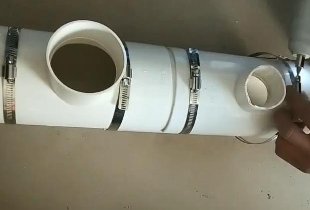 pvc中间加装三通视频分享，没想到3步小操作就能完成？